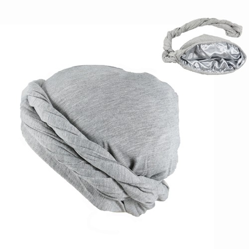 Waybas Satin-Turban Für Erwachsene (Unisex) – Extra Groß, Weich & Atmungsaktiv