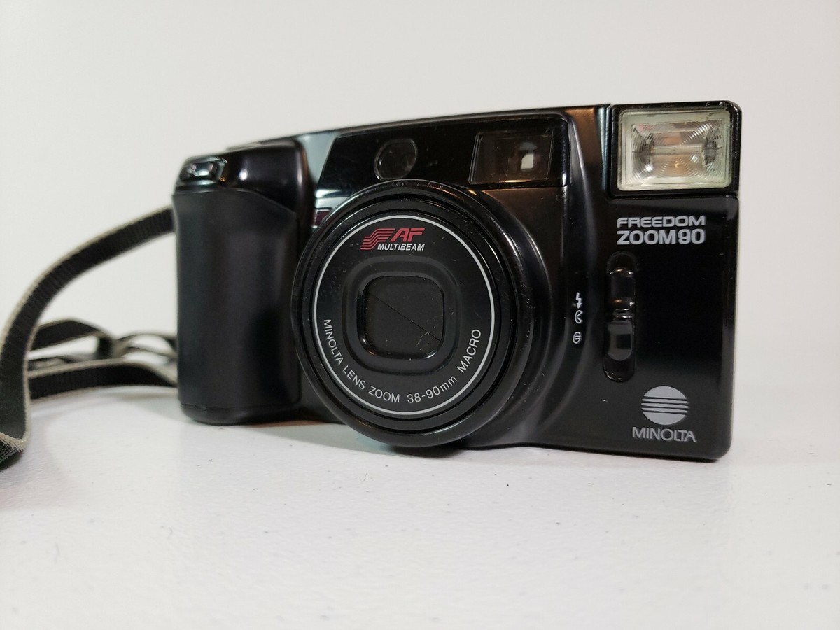 Minolta Freedom Zoom 90 35mm Film Camera UNTESTED SOLD AS