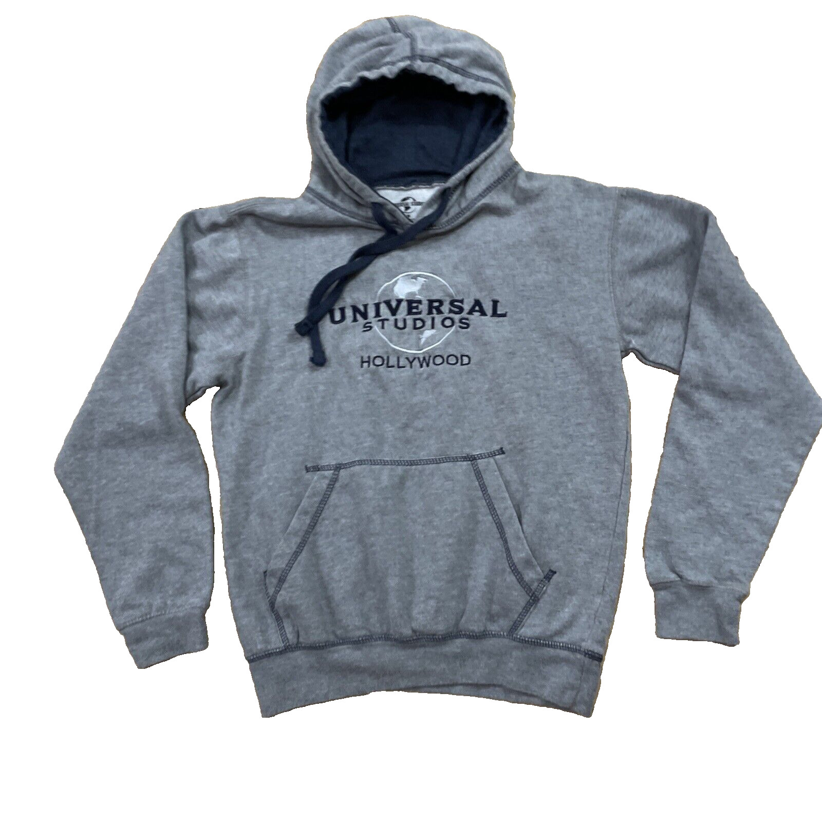 UNIVERSAL STUDIOS HOLLYWOOD Hoodie Women S M Gray Pullover Sweatershirt SM