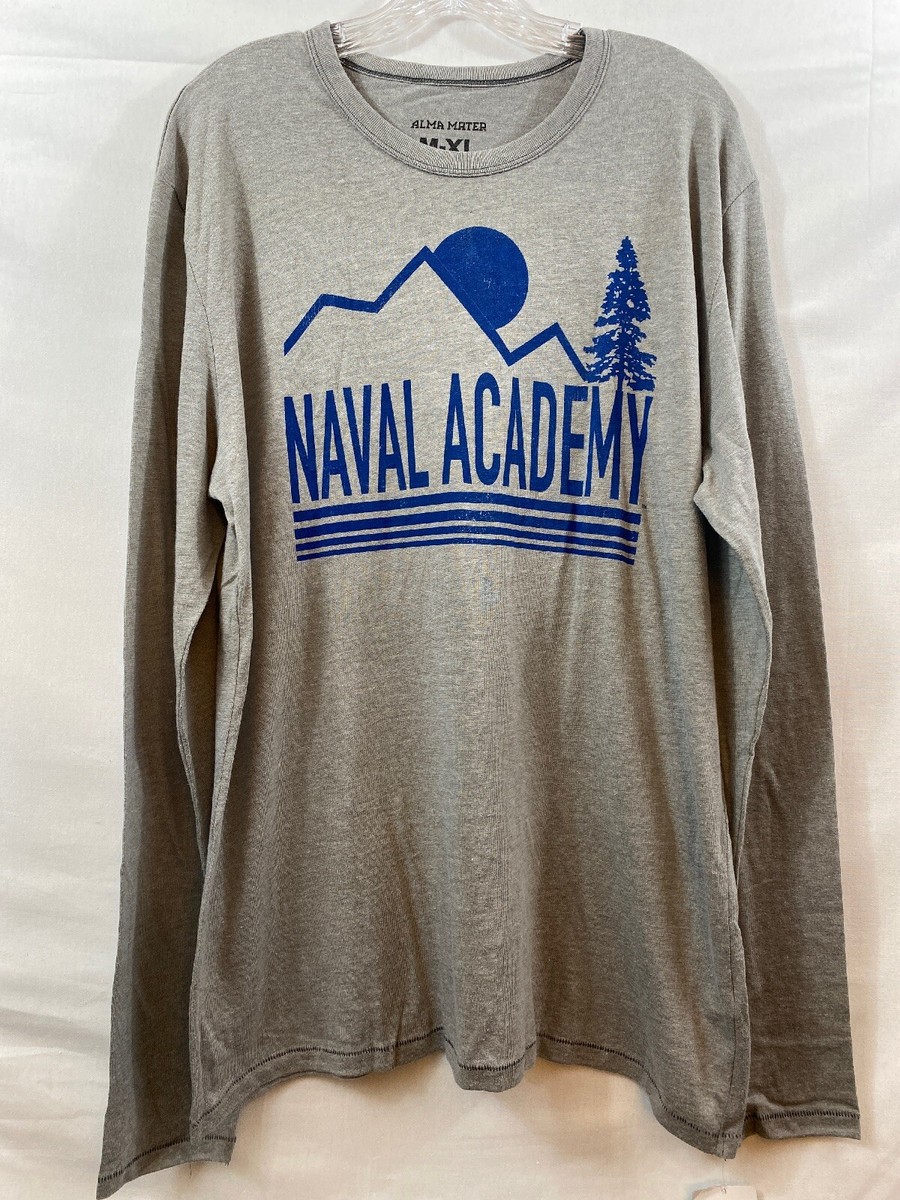 Alma Mater NCAA Men's Long Sleeve T-Shirt, Navy Midshipmen XL