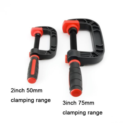 2/3 inch G-Clamp Heavy Duty Plastic Fixing Clamp Woodworking Clamp Welding Tools