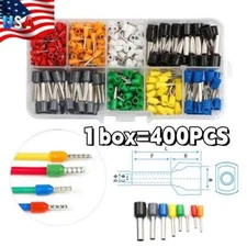 400/800xInsulated Crimp Cord Terminal Wire End Ferrule Cable Terminals Connector