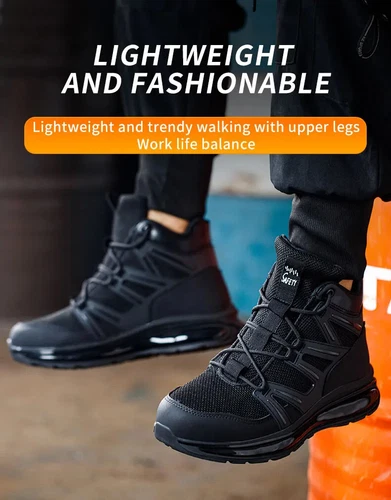 Herren Sicherheitsschuhe Stahlkappe Leichte Schutzschuhe S3 Arbeitsschuhe 38-50 - Bild 17 von 26