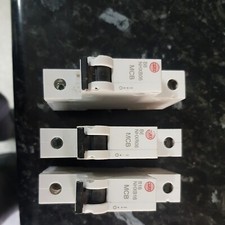  1 X Wylex MCB 16 Amp and  2 X 6 Amp Single Pole Circuit Breakers