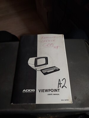 APPLIED DIGITAL DATA SYSTEMS MANUAL VIEWPOINT USER'S MANUAL