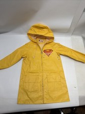 1975 Fabil NPP Size 5 Yellow SUPERMAN Raincoat PVC Rayon