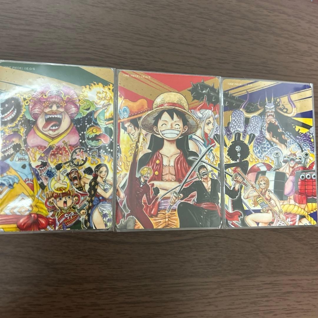 One Piece Luffy Shanks 3 Set Shueisha Natsucomi 2022 Doble Pegatina Eiichiro Oda