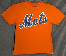 New York Mets Majestic Size Youth Medium T-Shirt with Number 8 on Back