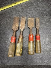 (4) Vintage Stanley Handyman chisels- 1.25 , ...