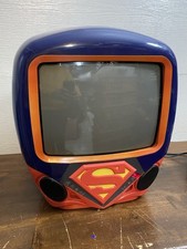 Superman CRT TV 13” Inch RARE Tested Working