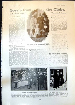 Alter König Haakon Königin Norwegen König Queen Spanien La Milo Frau Montague 190 20.