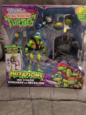 New!! Nickelodeon Tales of The TMNT Mutations Mix N' Match Leonardo vs Mechazoid