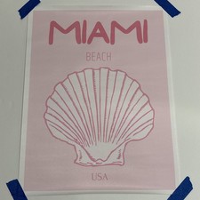 Miami Beach Florida USA   Canvas Poster Print...