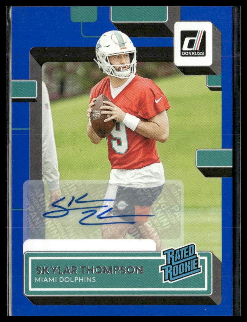 2022 Donruss #375 Skylar Thompson Rated Rookies Autographs