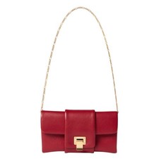 Borsa a mano Proenza Schouler tracolla pieghevole catena pochette tracolla rosso scuro $990