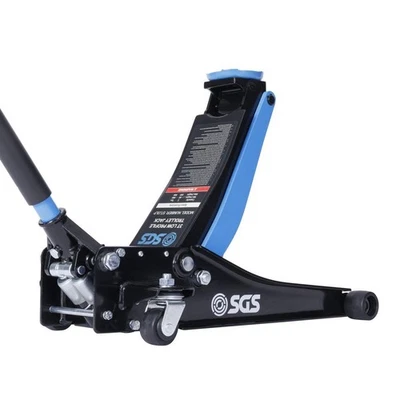 SGS 3 Ton Low Profile Trolley Jack Dual Pump 80-500mm Range Quieter Nylon Wheels - Image 1 of 4