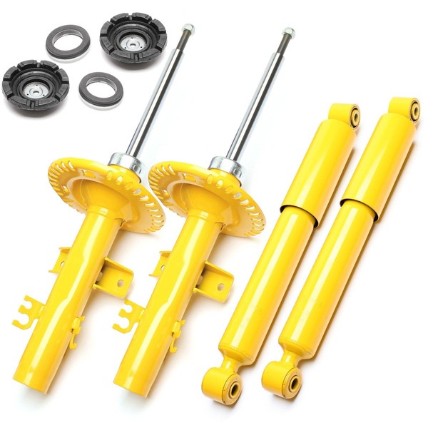4X TA Sport-StoßDÄMpfer GAS Vorne Hinten + Domlager - VW Transporter T5-image