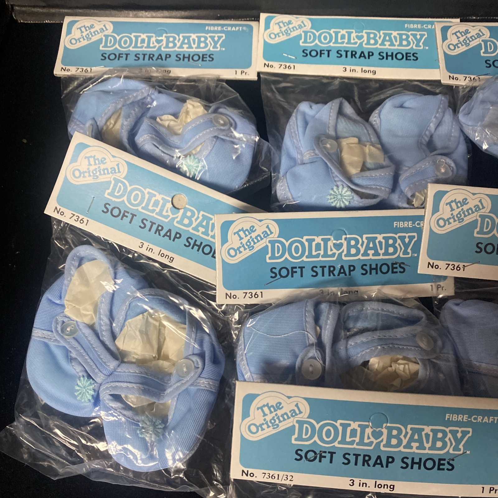 10 NEW 1984 Vintage The Original Doll Baby Soft Strap Shoes Cabbage Patch Dolls