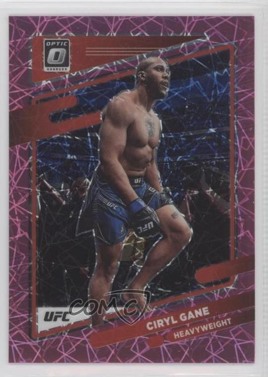 2022 Panini Donruss Optic UFC Pink Velocity Prizm 58/79 Ciryl Gane #40 11xt