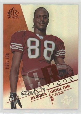 2004 Upper Deck Reflections Red 60/100 Derrick Hamilton #123 Rookie RC b6s