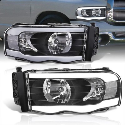 AJP Distributors LED DRL Tube Bar Driving Black Housing / Clear Reflector 