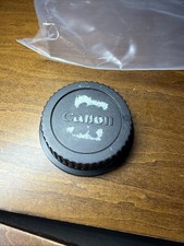 Genuine OEM Canon EOS EF EF-S Rear Lens Cap With Sticker Residue