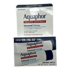 Aquaphor Healing Ointment Advance Therapy 2 Pack, 0.35 Oz. Each, Exp. 4/2026