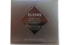Elemis Ultra Smart Pro-Collagen Night Genius 1.6 oz/50 ml Genuine NEW exp 2028