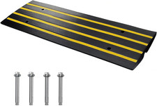 1 Pack 48" Car Driveway Rubber Curb Ramps, Heavy Duty Driveway Gutter Slope Ramp