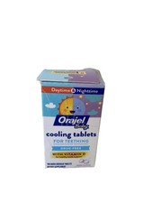 Orajel Baby Non Medicated Cooling Tabs for Teething 100 tablets 1PK Exp 10/25