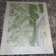 22" x 27" Original 1960 US Geological Survey Lanesville Indiana Full Color Map