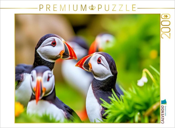Calvendo Puzzle With The Elegance Of A Puffin. | 2000 Pieces, Finished Size 35.4-image