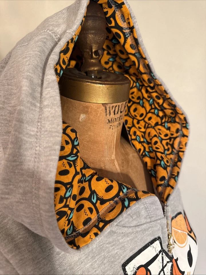 Tokidoki “Citris Cuties” Sudadera con Capucha Cremallera Naranja Jugo Unicorno Talla Pequeña Nueva Foto 3 de 4