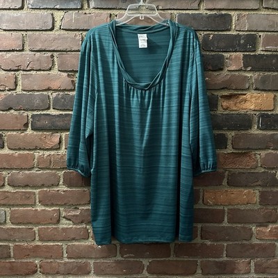JMS Just My Size Top Knit Jersey Sz 3X 22/24 slinky jersey stretchy tunic