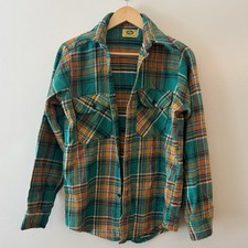 Vintage 70s/80s Mr. Leggs 100 Cotton Flannel Shacket Shirt Jacket Size Small