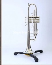 180S 37 B Flat Silver Plated Professional Trumpet Brass Instrument with Case