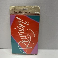 Vintage Hallmark Invitations Reunion 8 Count Envelopes