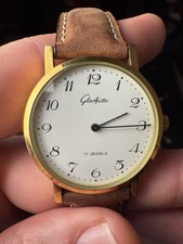 GLASHUTTE GUB 17 Jewels Watch Manuel Winding MINT Condition Works Authentic 2