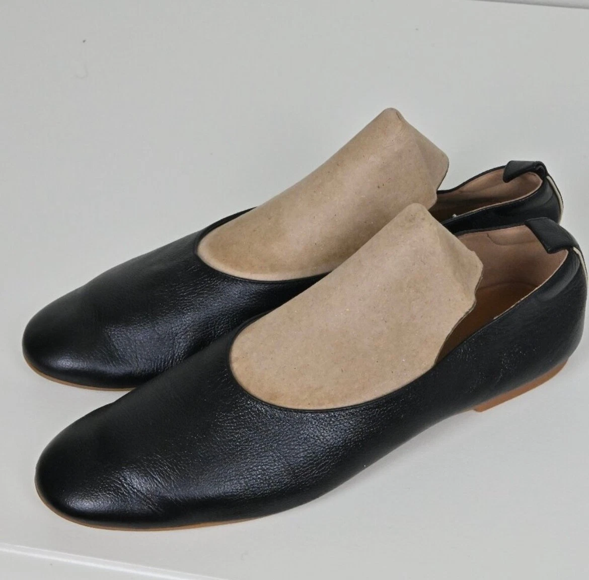 Everlane The Italian Leather Day Glove Flats in Black size 10 Women's Career EUC