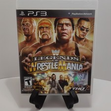 THQ WWE Legends of WrestleMania Sony PlayStation 3, Manual, Multiplayer, T