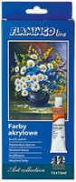 Farby Akrylowe Art Collection W Tubie 12 KoloróW Flamingo Line Hasta
