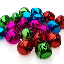 Jingle Bells 1-Inch/ 25mm Metal Craft Bells, Christmas Tree Bells, for Holiday H