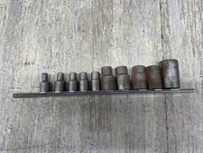 S-K Hand Tools 10pc Set USA ~ Female Torx Socket Set 3/8" & 1/4 Dr E16, E14 + 7