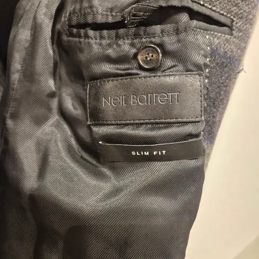 Neil Barrett Checked Double Button Wool Coat - El… - image 1