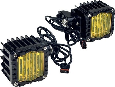 Custom Dynamics LED Front Turn Signals Black/Yellow #SD-LRST-FT-YB