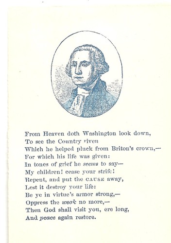 Civil War Postal Cover  ~ GEORGE WASHINGTON Looking Down On A "Riven" Country