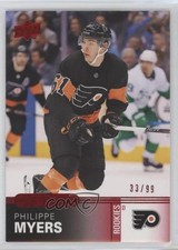 2019-20 Upper Deck Overtime Rookies Red Foil 33/99 Philippe Myers #53 0dr