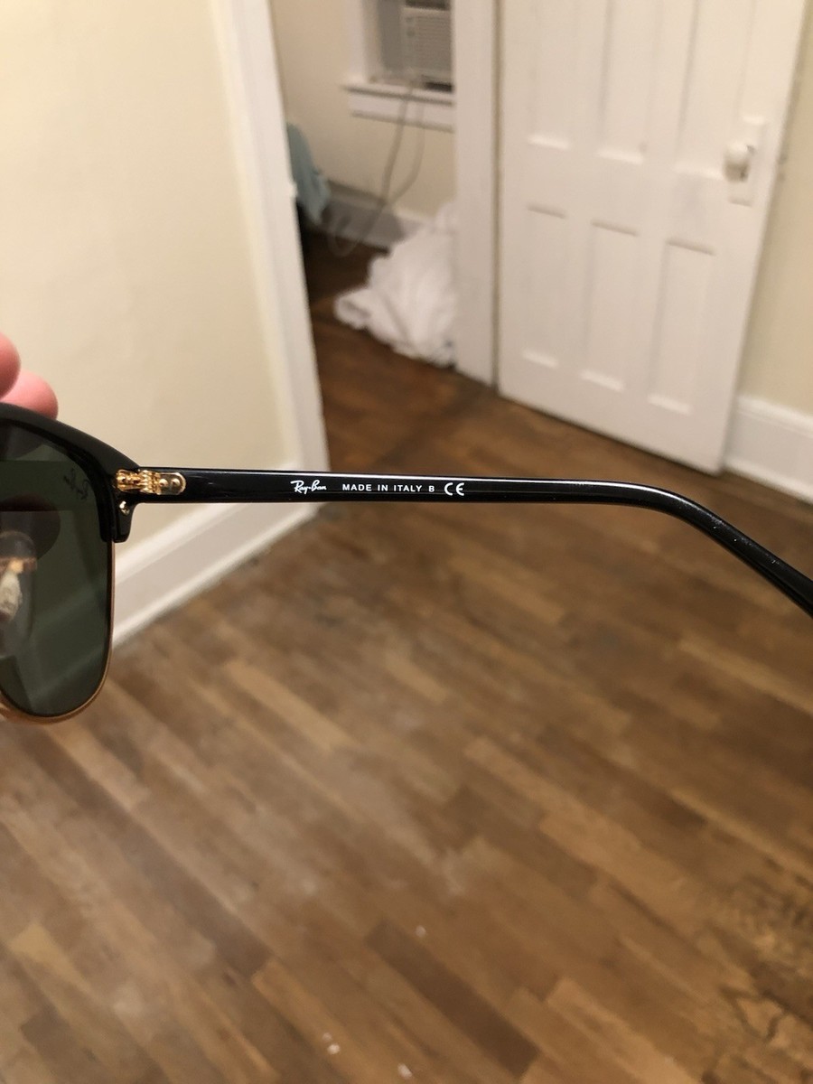 Authentic Ray-Ban Clubmaster Sunglasses - Used | eBay Authentic Ray-Ban Clubmaster Sunglasses - Used | eBay