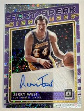 2020-21 Panini Donruss Optic Jerry West Fast Break Signatures Auto Autograph