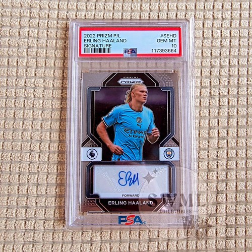 2022 Prizm Premier League Erling Haaland Signature PSA 10 Man City #SEHD